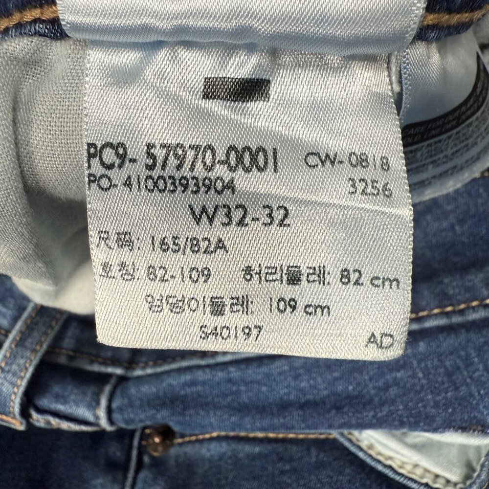 Levis Womens W32 L32 Blue Curvy Bootcut Mid-Rise Denim Jeans Stretch - Picture 4 of 13